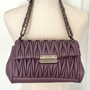 Steve Madden Purple Quilted Handbag
